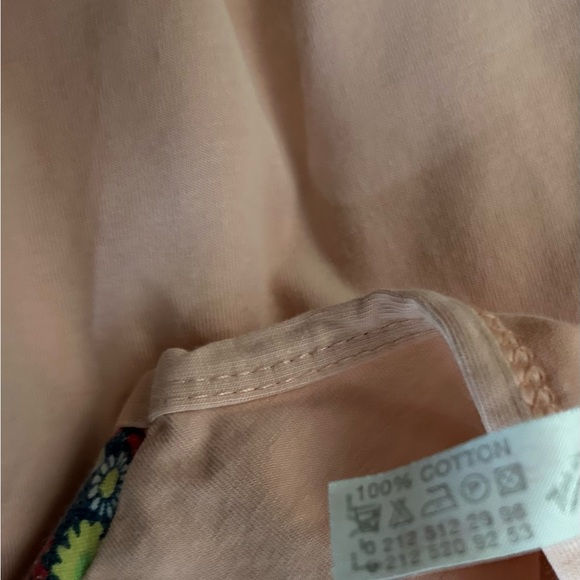 Night angel size XL pink flower design multi color tank top 100% cotton - Picture 6 of 7